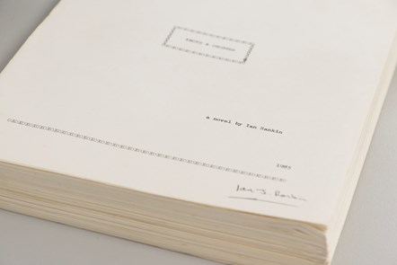 The manuscript of Knots & Crosses, 1985.