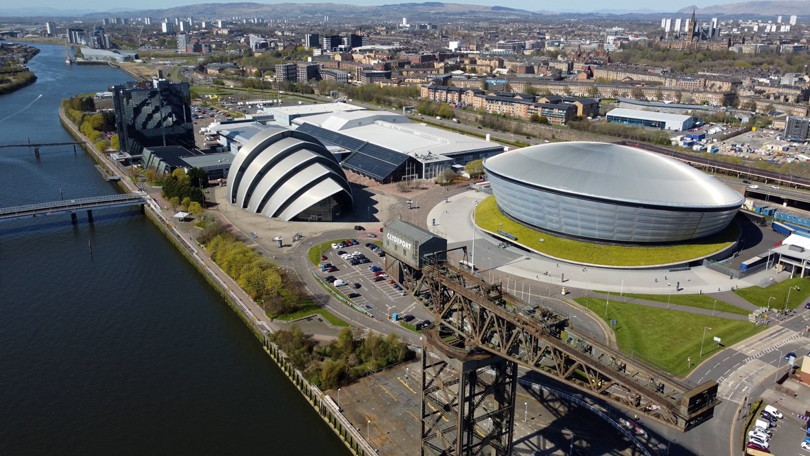 COP 26  - Scottish Events Campus aerial i