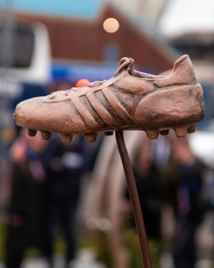 Bronze effect 1974 replica football boot