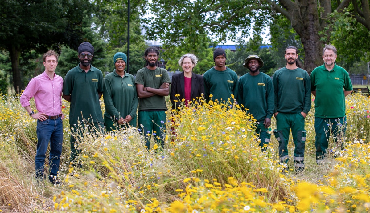 Mayor Woodley and Hackney parks team
