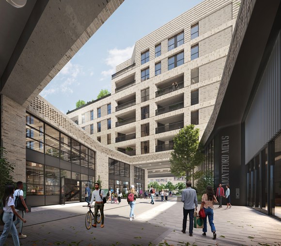Connected Living London Press Release - Plans to deliver new rental homes near Kennington station given the green light: Connected Living Image - Montford Place  1 Credit - Hawkins Brown