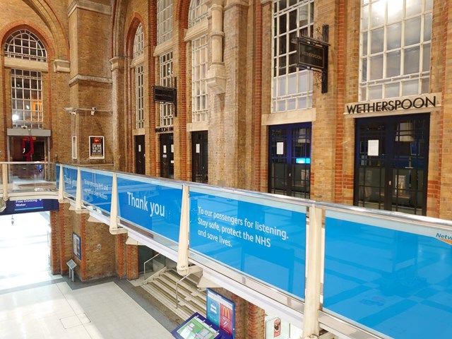 Liverpool Street NHS banners 2