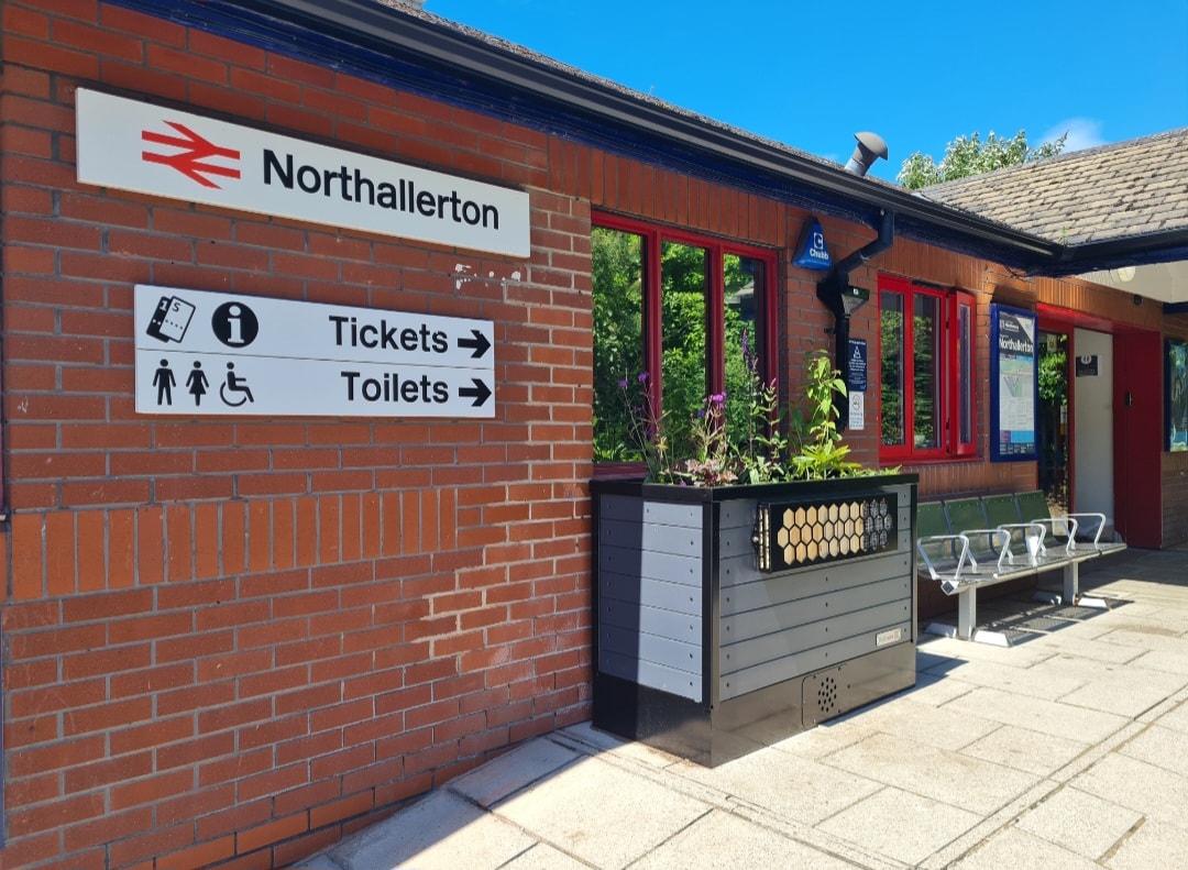 New planter at Northallerton station