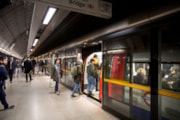 Tfl Image - Train at London Underground platform: Tfl Image - Train at London Underground platform