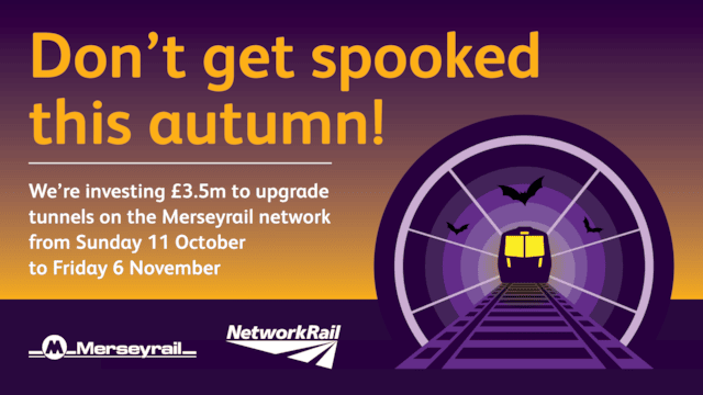 One month until £3.5m Merseyrail tunnel upgrades in Liverpool: Campaign hero image for Merseyrail tunnel closures