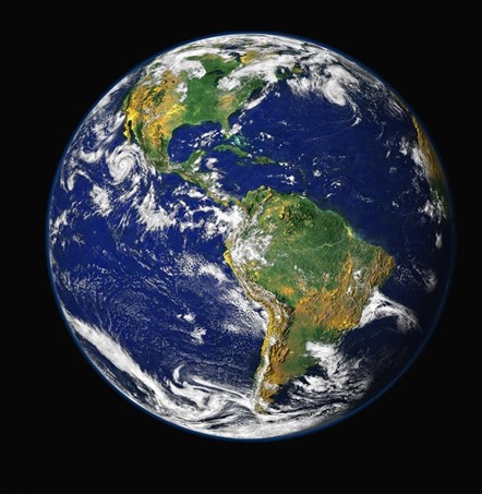 Satellite image of earth