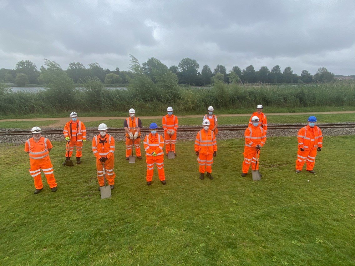 Network Rail volunteers step in to help get Wicksteed Park train back on track: Network Rail volunteers step in to help get Wicksteed Park train back on track