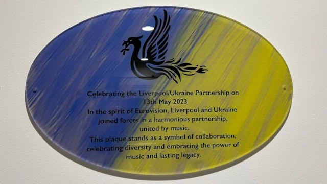 Eurovision plaque - Liverpool Lime Street-2: Eurovision plaque - Liverpool Lime Street-2