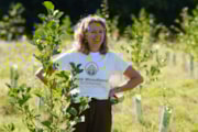 Pic 3 - Shireen Chambers during a tree maintenance project in Glasgow. Image by Stewart Attwood: Pic 3 - Shireen Chambers during a tree maintenance project in Glasgow. Image by Stewart Attwood