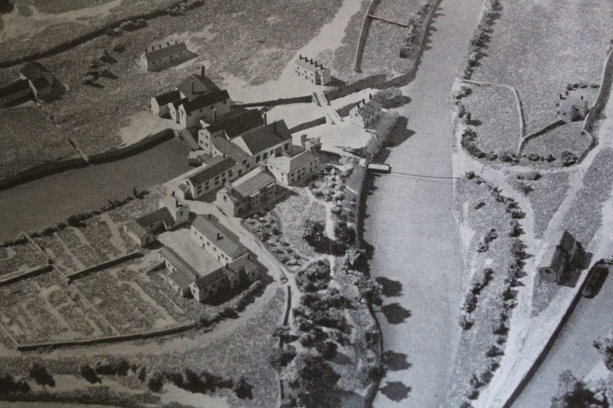 Hammer Heart: Old image showing Kirkstall Forge from the air