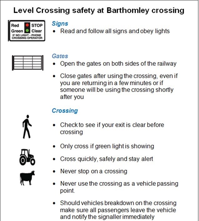 Barthonley level crossing user guide