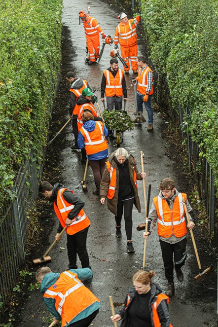 This image shows the clean up at Headingley-2