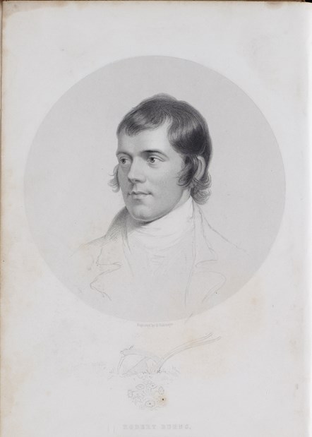 ROBERT BURNS. BLACKIE & SON, GLASGOW, EDINBURGH & LONDON. Engraver Robinson, Henry, active 1827-72 and Artist Nasmyth, Alexander, 1758-1840