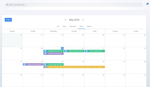 Keep track of meetings and events