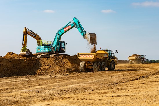 HS2 Barton Mixbury start of excavation Sept 2022