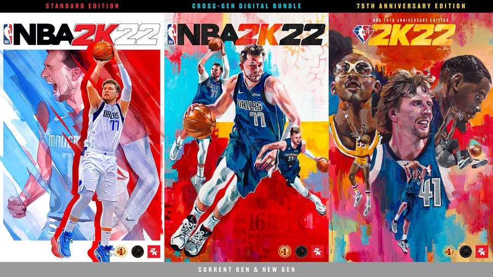 Anyone Anywhere Nba 2k22 Features Luka Doncic And Nba Scoring Legends Kareem Abdul Jabbar Dirk Nowitzki And Kevin Durant As Cover Athletes