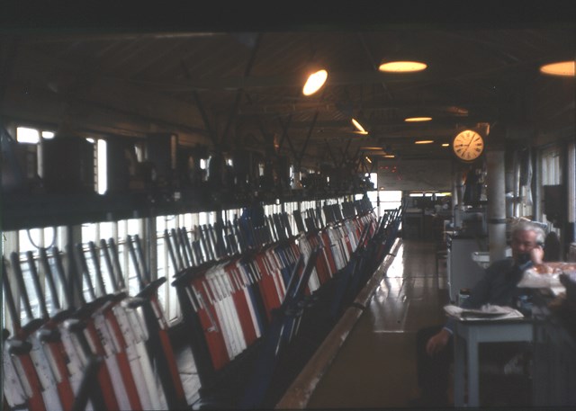 Severn Bridge Junction signal box clock 1983: Severn Bridge Junction signal box clock 1983