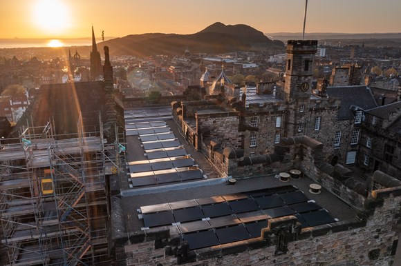 Bright future for Edinburgh Castle as solar panels installed at Scotland’s iconic landmark: 008-000-106-531-R