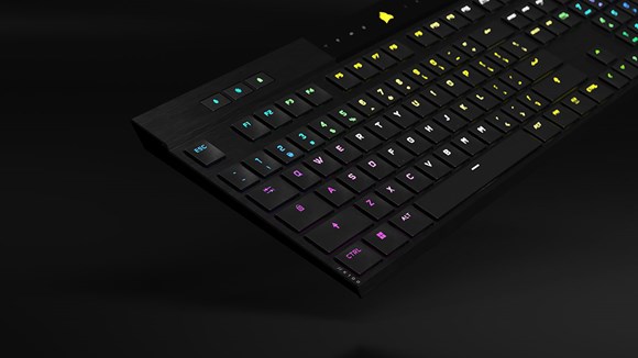 K100 AIR WIRELESS RGB Ultra-Thin Mechanical Gaming Keyboard - CHERRY MX  Ultra Low Profile Tactile