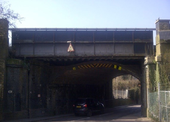 Motorists advised to plan ahead as work on new Purley railway bridge gets under way: Old Lodge Lane bridge, Purley