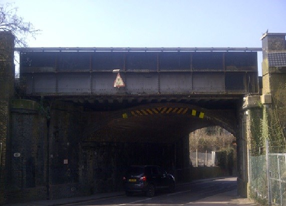 Old Lodge Lane bridge, Purley: Old Lodge Lane bridge, Purley