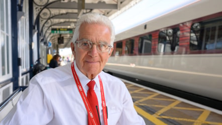 LNER Station Assistant Mike Boland who is retiring after 21 years in the job