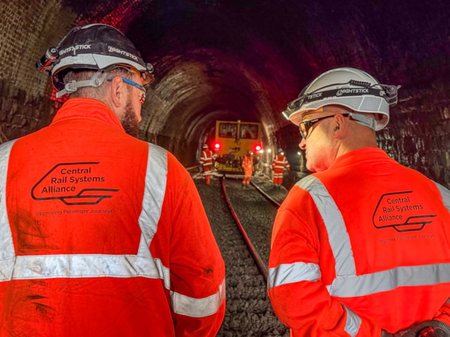 CRSA team members in conversation inside Eaves Tunnel September 2026: CRSA team members in conversation inside Eaves Tunnel September 2026