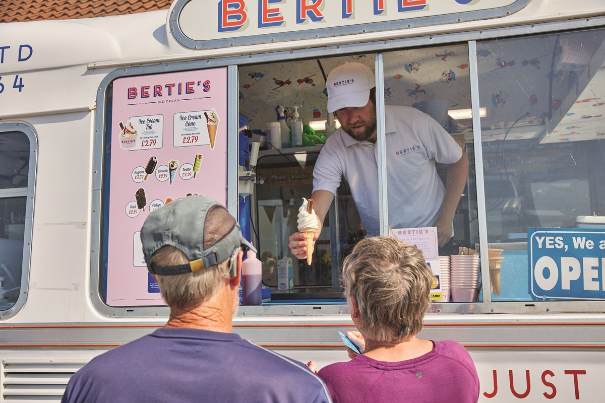 Bertie's Serving Ice Cream