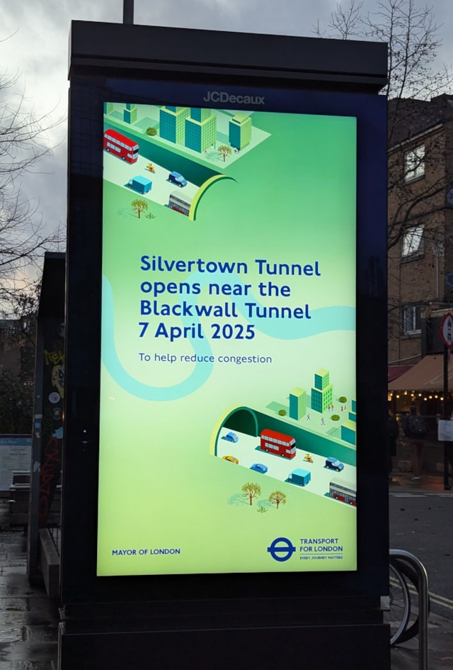 TfL Image - Silvertown Tunnel marketing creative