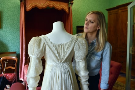 Sarah Austin, Social History Curator, looks at Maria Hulton's embroidered cotton dress from around 1810-1820
