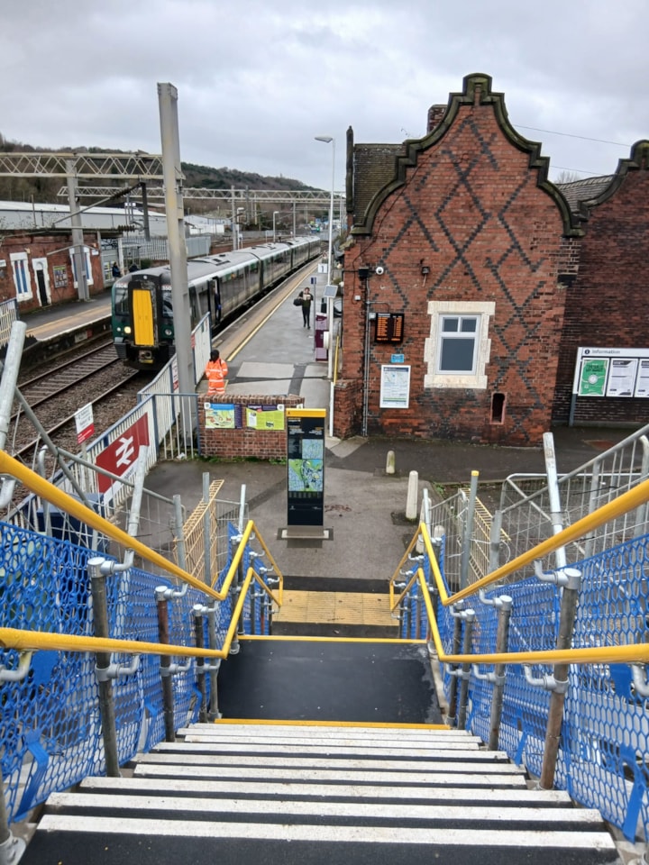 Longport station footbridge open 2