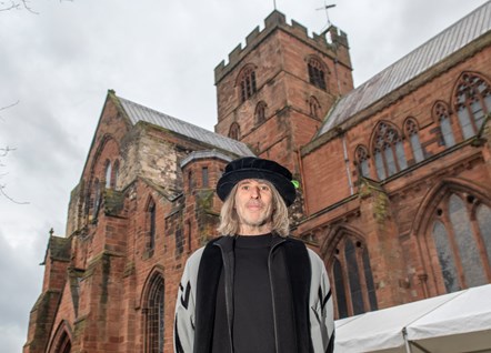Music producer and songwriter Brian Higgins, born and raised in west Cumbria, at Carlisle Cathedral as the University of Cumbria bestows an Honorary Fellowship upon him in recognition of his lifelong and outstanding contribution to the music industry. 
24 November 2022.
Credit: University of Cumbria