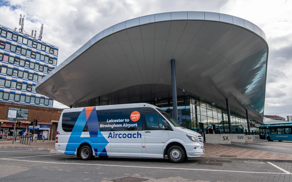 Aircoach launch first ever English routes with new Leicester to Birmingham Airport 24hr service