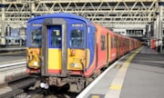 Class 455 at London Waterloo in 2025 - credit: South Western Railway: A Class 455 train at London Waterloo in South West Trains/South Western Railway livery in 2025. Credit: South Western Railway.