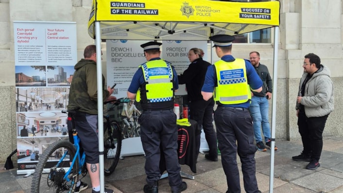 BTP Bike Marking Cardiff 2025