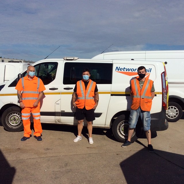 L to R - Andrew Ferris, Martin Evans, Shane Cooke - Network Rail, Peterborough