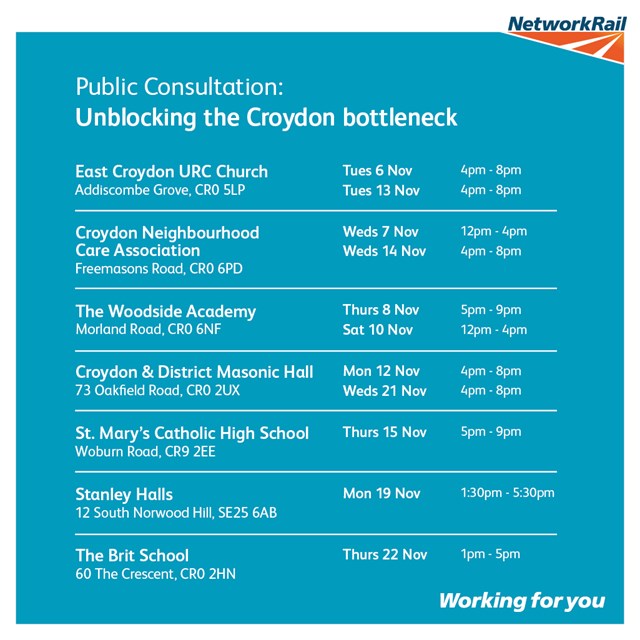 Croydon consultation dates