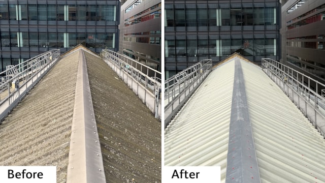 Before and after from above: Before and after from above