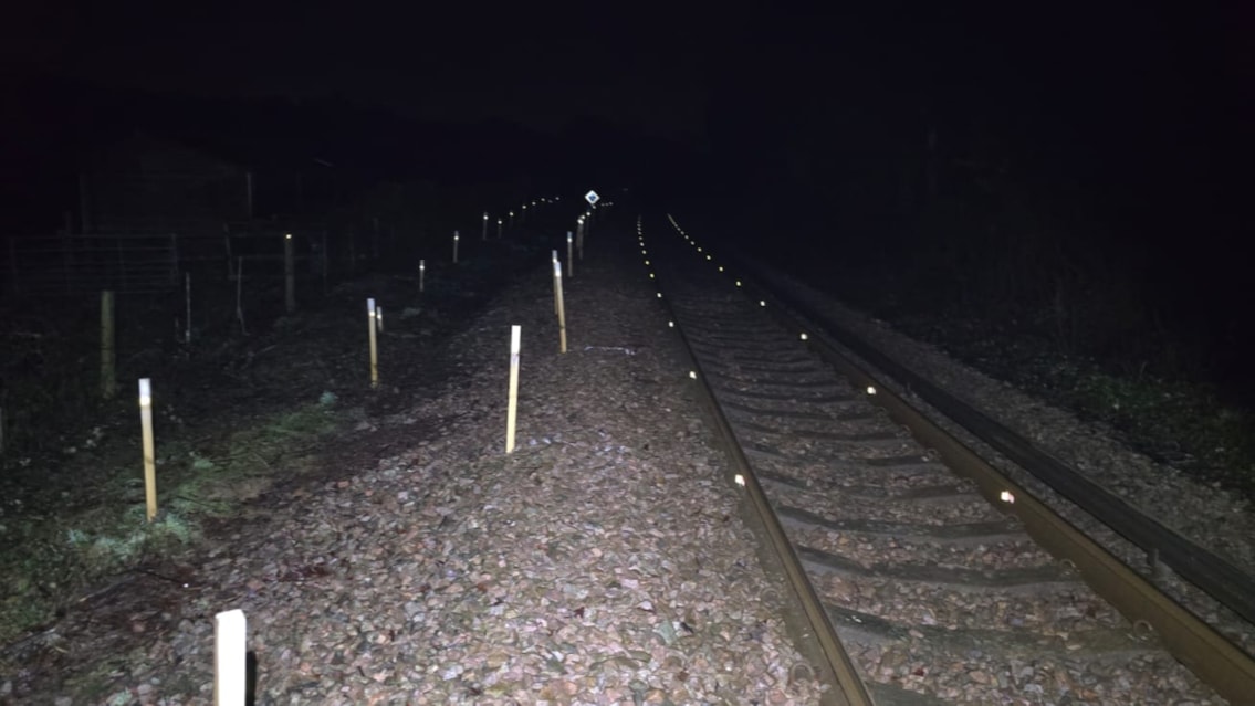 UPDATE: Buses replace trains between Brockenhurst and Lymington Pier until further notice to continue landslip repairs: Lymington landslip-4