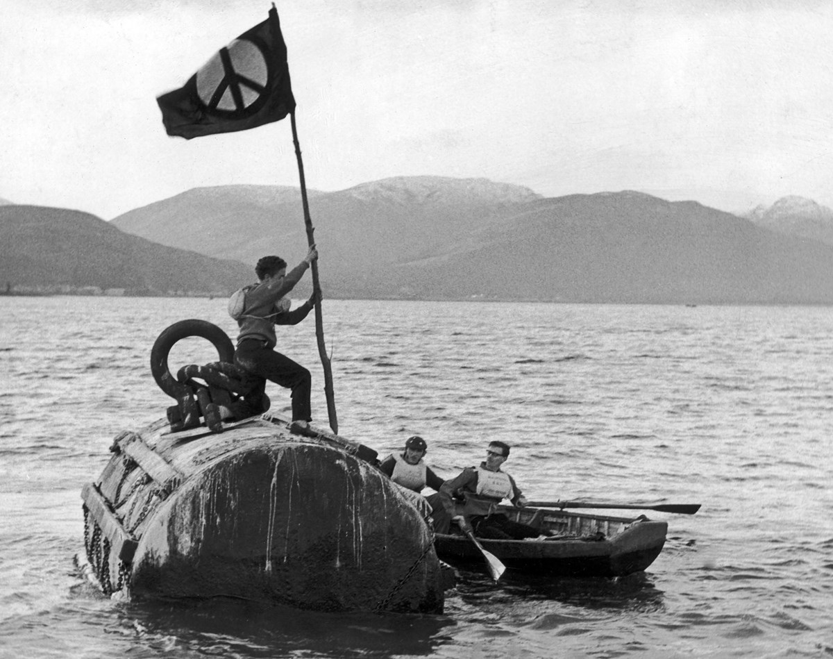 Polaris Demonstration at Holy Loch, 3rd Feb 1961 Image Trinity Mirror  Mirrorpix  Alamy Stock Photo