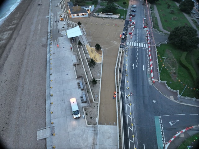 Drone shot SF5 Windbreaks from above