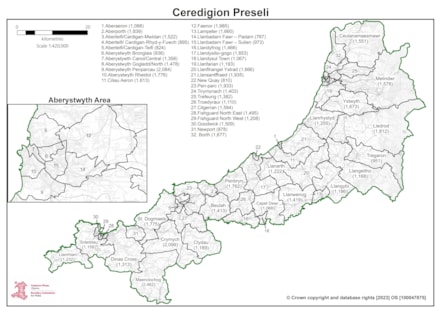 Maps from Boundary Commission for Wales