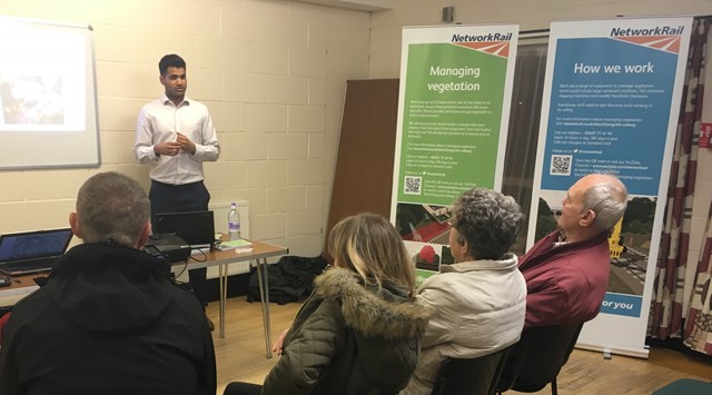 Network Rail will hold information events in Kettering and Corby next week to inform people living near the railway of vegetation removal work ahead of electrification.