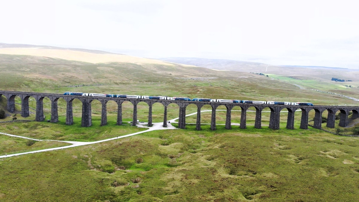Avanti West Coast Ribblehead Viaduct Drone 