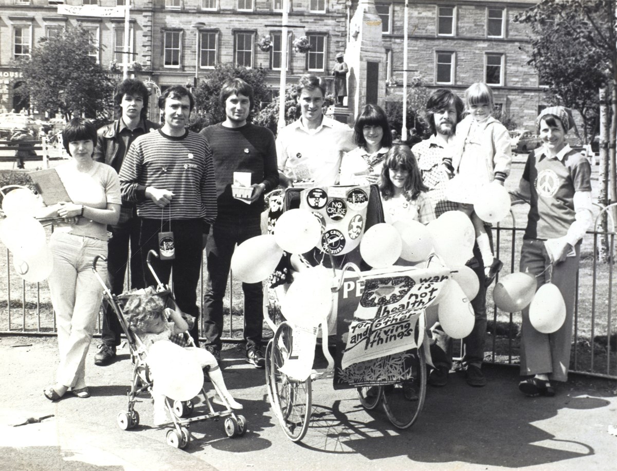 Campaign for Nuclear Disarmament protest, Blairgowrie c.1980s Image National Museums Scotland