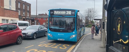 310 bus in Ormskirk