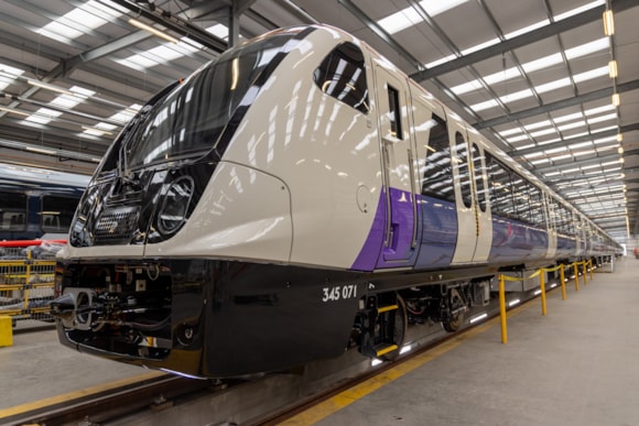 Alstom Image - Elizabeth Line train on the production line at Derby Litchurch Lane Works 1