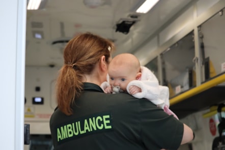 Meadow and Alex on ambulance