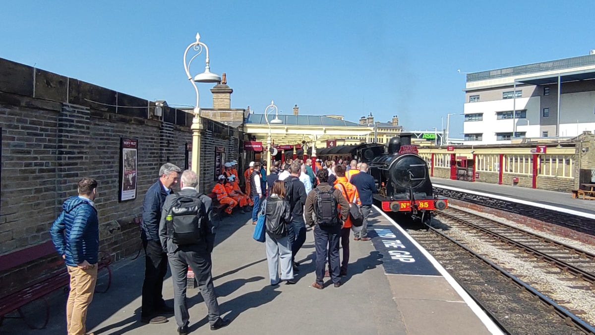 Keighley station reopening