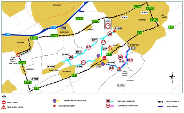 WLC Diversion Route Map Hi Res version